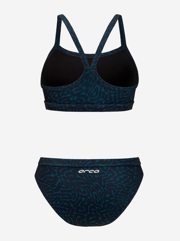 orca womens core bikini dark blue diploria back