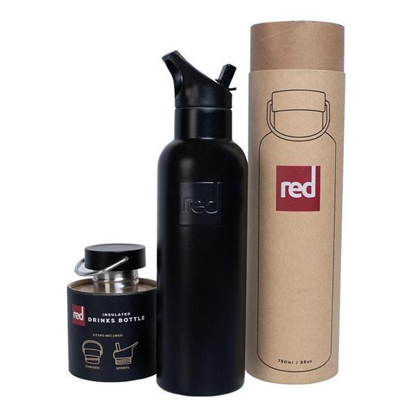 Red Original Insulated Stainless Steel Bottle Black 750ml