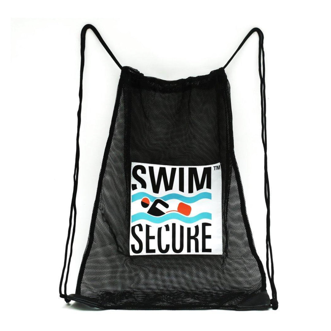 Bezpieczna siatkowa torba na zestaw pływacki